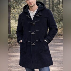 Vintage 1990's Gloverall Classic Duffle Coat Hooded Toggle  Men's size 16.